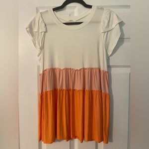 Cherish color block top, size small, worn once